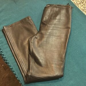 Black Leather Pants